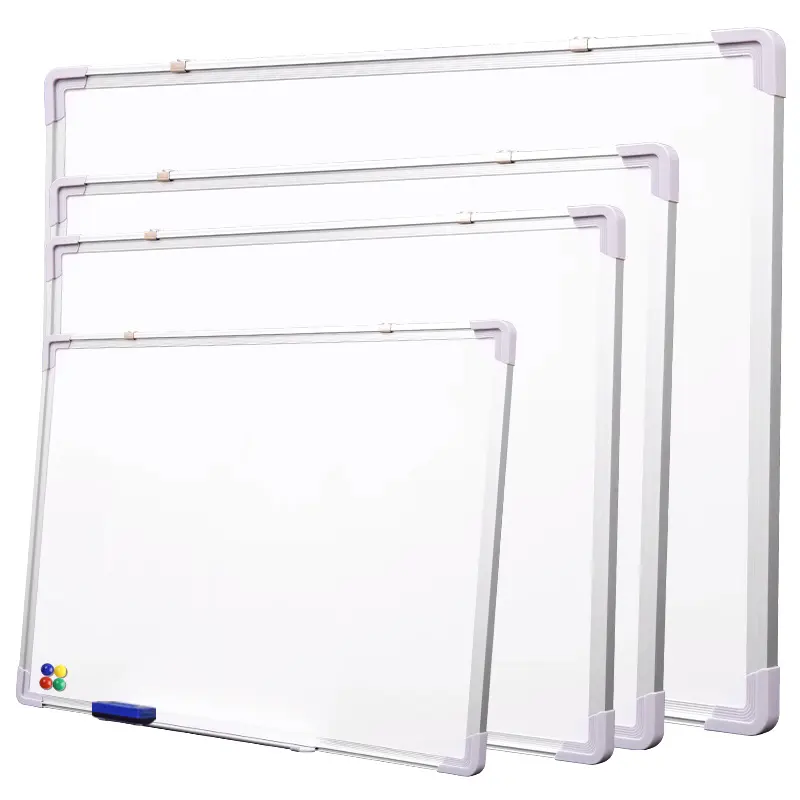 High Quality Double Side Magnetic Whiteboard Aluminum Hanging Message Board Dry Erase Magnetic Whiteboard for Office