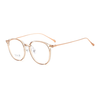Montures de lunettes carrées en titane et TR de qualité supérieure, confortables, en métal mixte, élégantes et colorées, pour adultes