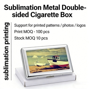 En stock, boîte à cigarettes en métal à sublimation, livraison rapide, étui à cigarettes <span class=keywords><strong>personnalisé</strong></span> pour cadeaux promotionnels - Product Image 3