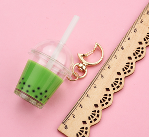 Newly Cheap Cute <strong>Bubble</strong> Tea Keychain Milk Boba Tea Keychain Popular Pendant <strong>Charms</strong> - Product Image 3
