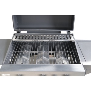 Portable Cart Style Propane Gas Grill <strong>BBQ</strong> <strong>3</strong>+1 <strong>Burner</strong> with Cabinet Side <strong>Burner</strong> Steel &amp; Iron Powder Coated for Gardening - Product Image 6