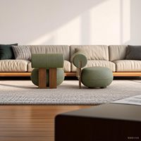 Fauteuil simple en bois massif de luxe nordique, rembourré de mousse, style moderne minimaliste, rouge, pour salon, hôtel, chaise de loisirs