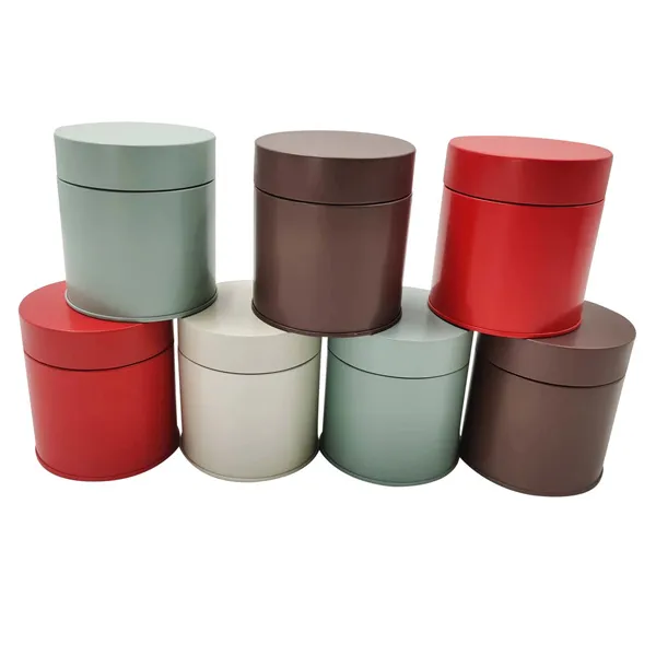 custom logo tea packaging tin cans coffee powder tinplate jar metal cans for peanuts cashews packing