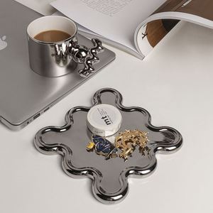 High Classic Memphis Middle East Apathy Style Coffee Cup Saucer <b>Set</b> - Product Image 2