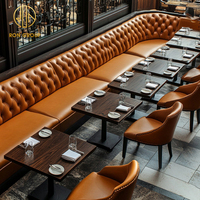 Ronde Marbre Café Restaurant Chaise Table Banc Canapé Cabine Sièges Meubles Ensemble Stand pour Restaurant Café Café