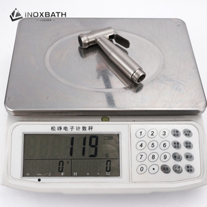 Pulvérisateur <span class=keywords><strong>de</strong></span> bidet portatif avec inverseur, ensemble Shattaf en acier inoxydable pour toilettes et couches lavables pour bébé, bec <span class=keywords><strong>de</strong></span> robinet <span class=keywords><strong>de</strong></span> douche musulman - Product Image 4