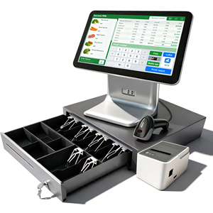 Toàn Bộ POS thiết bị đầu cuối <span class=keywords><strong>Windows</strong></span> ngăn kéo tiền mặt Máy quét mã vạch Thanh toán cho doanh nghiệp nhỏ tiền mặt đăng ký POS hệ thống máy tất cả trong một - Product Image 1