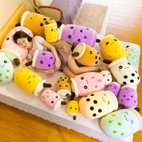 Boba Pluche Melkthee Knuffeldier Fruit Melkthee Kussen Kawaii Boba Speelgoed Boba Pluche met Rietje Schattig Melkthee Kussen Knijp Speelgoed