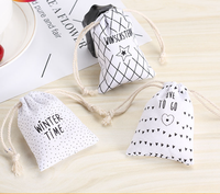 Sac en toile de jute épaisse avec cordon de serrage, en silicone, pour cosmétiques, cadeaux, draperies, rideaux, tentes de plafond, pochettes en coton, anti-poussière