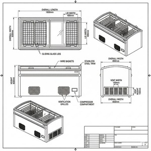 Îlot de présentation réfrigérée pour supermarché en <span class=keywords><strong>libre</strong></span>-<span class=keywords><strong>service</strong></span> - Product Image 5