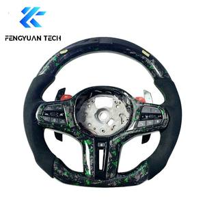 Volante Calefactable de Fibra de Carbono para <span class=keywords><strong>BMW</strong></span> con Palancas de Cambio Magnéticas 330i G20 M340i 330e Pre Lci 370mm Serie 3 <span class=keywords><strong>320d</strong></span> Azul - Product Image 2