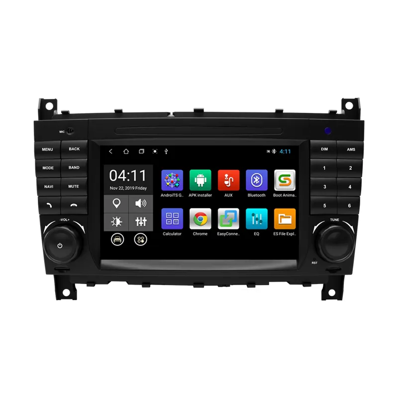 Lettore Android per auto Touch Screen da 7 pollici Ismall per sistema multimediale Radio Mercedes Benz classe C W203 CLK W209 G W463