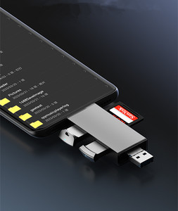 7-in-1 Multifunction <strong>USB</strong> <strong>3.0</strong> <strong>Card</strong> <strong>Reader</strong> with Type-C Interface OTG Compatible SD TF <strong>USB</strong> Flash Drive Adapter - Product Image 4