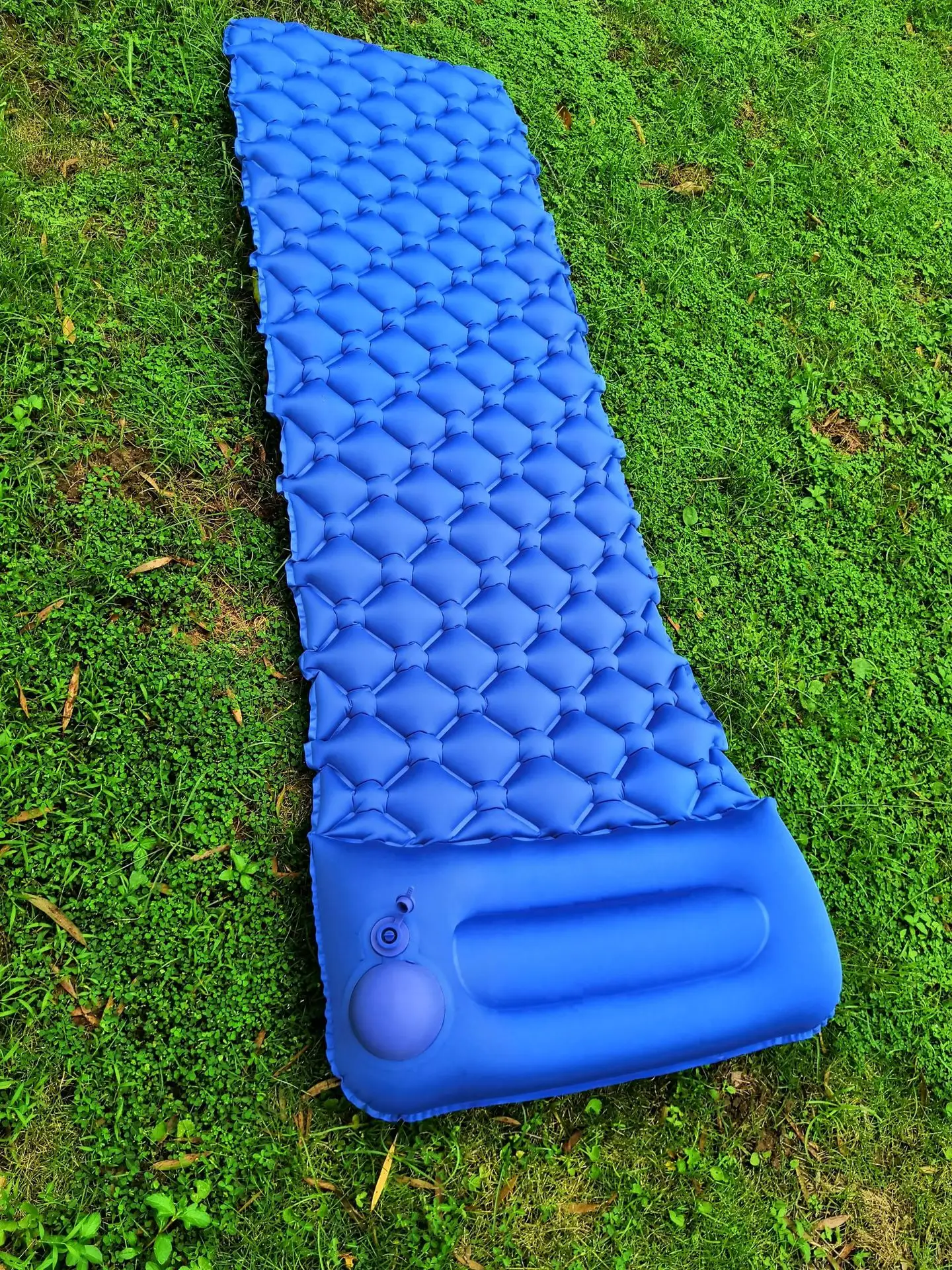 NPOT Inflatable Sleeping Pad With Attached Pillow And Stuff Bag Ultra Light Air Mattress For Trekking Or Bike-packing