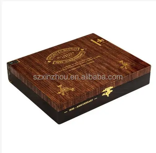 Factory provide Glass Top Cigar Box with Hygrometer Humidifier and Divider, Desktop Cedar Wood Storage Case