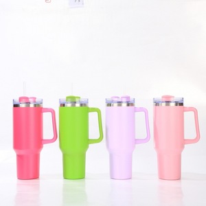 Custom for <b>Cup</b> Stainless Steel 40oz Water Bottle With Handle <b>Travel</b> Mug Tumbler BPA Free Double Wall Vacuum <b>Cups</b> With Logo - Product Image 2