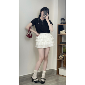 Chemise à manches longues en coton de style coréen pour femmes, coupe ajustée, col en V, couleur unie, avec étiquette personnalisée, Vietnam - Product Image 2