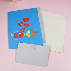 <span class=keywords><strong>Carte</strong></span> de vœux <span class=keywords><strong>d</strong></span>'<span class=keywords><strong>amour</strong></span> 3D, <span class=keywords><strong>carte</strong></span> <span class=keywords><strong>d</strong></span>'anniversaire de saint-valentin, poisson <span class=keywords><strong>d</strong></span>'embrasses, <span class=keywords><strong>carte</strong></span> pop-up - Product Image 5