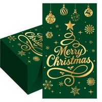 Serviettes rectangulaires jetables de luxe modernes, 20 pièces, avec motifs sapin de Noël et bonhomme de neige pour décorations de fête de Noël