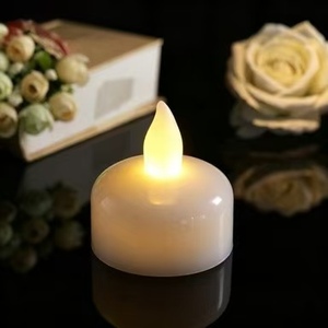 <span class=keywords><strong>Bougie</strong></span> LED sans flamme à lumière blanc chaud vacillante, fonctionnant sur piles, <span class=keywords><strong>petite</strong></span> <span class=keywords><strong>bougie</strong></span> votive électrique pour la décoration de la maison - Product Image 2
