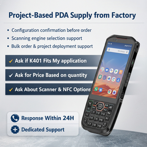 Escáner de Código de Barras Portátil Industrial Android 13 PDA, Terminal Móvil Económico con Sistema Operativo Linux - Product Image 6