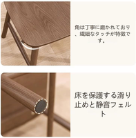 Chaise de salle à manger en chêne massif, brun naturel, avec dossier, design moderne minimaliste, style nordique, chaise de salon pour la maison