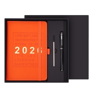 Agenda 2026/2027 Versión en Inglés, Formato A5, Cubierta de PU, Encuadernación Cosida, 160 Hojas, Tapa Dura, Calendario - Product Image 1