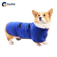 Peignoir pour chien en microfibre, serviette de séchage très absorbante pour animaux de compagnie, pour chiens de petite à grande taille après le bain