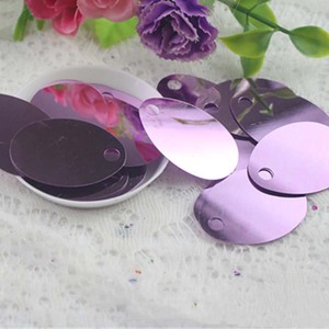 Perles en PVC en forme d'œuf 28*38mm à grand trou, en vrac, pour DIY, confettis, paillettes, embellissements, pour pulls, robes, couture, sequins <span class=keywords><strong>film</strong></span>és - Product Image 6
