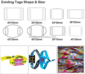 Échantillons gratuits Bracelets en tissu personnalisés bon marché pour les festivals Billets pour les événements - Product Image 4
