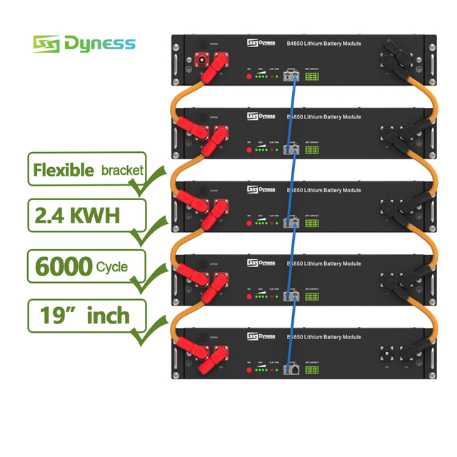 Dyness B4850 48v 50ah Lifepo4 Battery Pack 95% DOD Smart Bms Rack Mounted 48v 50ah Lithium Ions Battery Module EU Stock