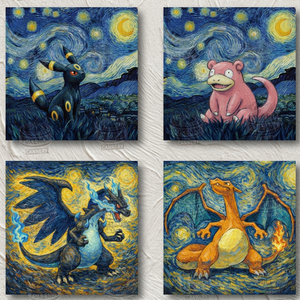 Anime Pokemond Artboard Shikishi Board <b>Pikachu</b> Charizard Vintage Oil Painting Poster Wall Decor Wholesale <b>Gift</b> Ls367 Anime Artbo - Product Image 1