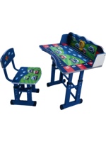 Ensemble de bureau et de chaise d'étude pour enfants contemporains, facile à nettoyer, mobilier scolaire contemporain pour la maison, bois, sécurité, nouveau design, salon