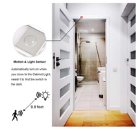 Bande lumineuse intelligente sans fil à LED pour armoire de chevet Bande lumineuse pour armoire de chargement