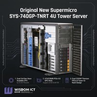 Nuevo Servidor en Torre Supermicros SYS-740GP-TNRT 4U, Doble Intel Xeon Escalable, Compatible con 4 GPU, para Entrenamiento de IA y Aprendizaje Profundo