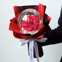 Großhandel Ewige Rosenblüten Bobo Ball Hochzeit Weihnachten Valentinstag Geschenk Konservierte Rosen Blumenstrauß