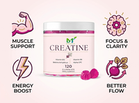 Gummies de créatine monohydrate OEM 6g pour hommes et femmes