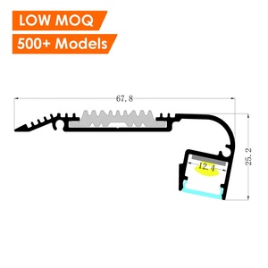 <span class=keywords><strong>Profilé</strong></span> <span class=keywords><strong>LED</strong></span> d'<span class=keywords><strong>escalier</strong></span> de lumière de nez profil monté en surface d'<span class=keywords><strong>escalier</strong></span> profil <span class=keywords><strong>LED</strong></span> en aluminium pour l'éclairage d'escaliers - Product Image 3