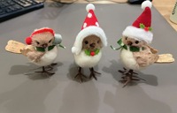 Nouveau produit transfrontalier : Oiseau de Noël en peluche et mousse, décoration de Noël, oiseau en peluche, décoration de table, décoration de fenêtre
