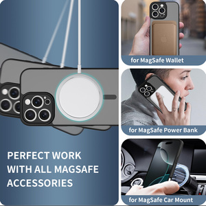 Cho <span class=keywords><strong>iPhone</strong></span> 16 Pro Max trường hợp sang trọng mờ điện thoại di động Trường hợp ống kính chống sốc bảo vệ từ trường hợp điện thoại di động cho <span class=keywords><strong>Iphone</strong></span> - Product Image 5