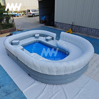 Grand toboggan gonflable en PVC pour parc aquatique d'été Jouets et structures de plein air pour jeux d'eau amusants