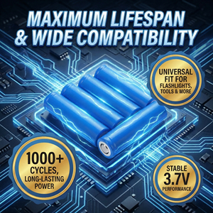 Индивидуальные литиевые аккумуляторы <span class=keywords><strong>18650</strong></span> 3.7V 2200 2600 3500 мАч с плоским контактом, перезаряжаемые элементы для игрушек, колонок, ноутбуков, аккумуляторных блоков - Product Image 3