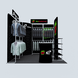 10x10ft gian hàng triển lãm di động gian hàng quần áo với kệ và phòng thay đồ - Product Image 3