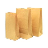 Voedselveilige biologisch afbreekbare kraftpapieren zakken voor noten, sandwiches, brood, ontbijt, afhaalmaaltijden en voedselverpakkingen.