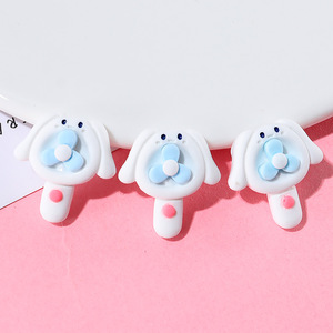 Mini Resin <b>Fan</b> Decorations For Phone <b>Case</b> Diy Craft Accessories Cute Animal Shape ABS Material Circle Design - Product Image 4