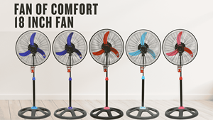 Wholesale Electric Pedestal Stand <b>Floor</b> <b>Fan</b> <b>18</b> <b>Inch</b> Plastic Grill 3 Plastic Blade 110V - Product Image 2
