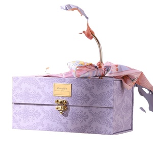 Cajas de Regalo Pulida 2025, Caja para Aperitivos con Carpeta de Archivos, Cajas de Papel Recubierto, Cinta de Raso con Asa - Product Image 2