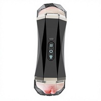 Vibrateur double tête en latex Henho FJ-09 pour hommes, interaction vocale, 10 fréquences, rechargeable par USB, 100 % étanche, toucher réel, 40