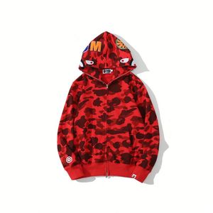 Sudadera con Capucha y Cremallera Completa Bapees Camuflaje Tiburón de Alta Calidad 2026, 100% Algodón, Unisex para Hombre y Mujer, Estilo Urbano - Product Image 3