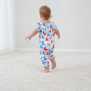 Combinaison bébé en bambou personnalisée entièrement imprimée, Combinaisons bébé en coton biologique, Combinaisons bébé en bambou en gros, Vêtements pour nourrissons en bambou, Combinaisons-pyjamas pour enfants - Product Image 4
